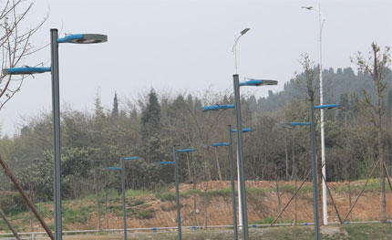 四川绵阳九州体育馆园区内步道照明工程项目